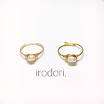 【送料込み】小さな淡水パールのひとつぶリング