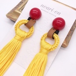 Impact tassel＊イエローSummerピアス/イヤリング