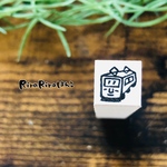 【電車10mm角】絵文字はんこ10x10mm_R341
