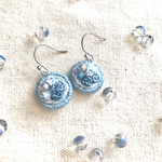 【ビーズ刺繍】ぷちブルージュ💙ピアス