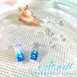 【金属アレルギー対応】海の宝石ピアス