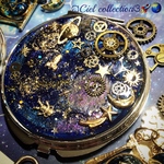 (tukiko0602)宇宙と歯車のコンパクトミラー✨🌙