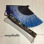  PVC 扇子ポーチ パイナップル ハワイアン