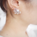 【特集掲載商品】silk flower bijou. シルバー タティングレース