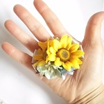 *＊Kazariya*＊🌻ひだまりスケッチ🌻ひまわり畑のヘアフック🌻