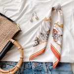 【新柄！】たっぷりスカーフのポニーフック【アニマル】