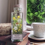 ハーバリウム square bottle 〜ボトルの中の花畑〜アンモビューム