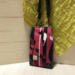 クール猫さんがま口スマホショルダーポーチ♡レッド