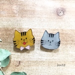 再販・ミニねこブローチ /プラ板