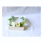 green×white  花冠 花かんむり キッズ ベビー ナチュラル