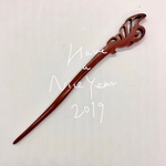 お洒落アクセサリー♡紅壇木の1本簪♡蝶々