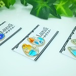 ◆硝子のしずく/樹脂ピアス