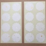 送料無料＊《和紙シール・金銀箔入り》スカラップサークル☆3cm80枚