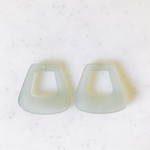 Frost Grey Trapezoid Pendant Tops