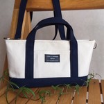 【新作】2wayバッグ＊帆布♡ネイビー