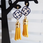 イエロータッセルピアス/イヤリング