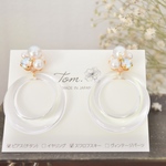 送料無料✳︎clear ビジュー ピアス（イヤリング）