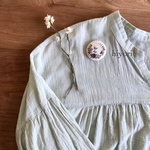 刺繍ブローチ