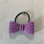 ◉クラフトバンド🎀リボンのヘアゴム◉うす紫