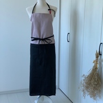 大人エプロン横幅大き目サイズ！リネン100%