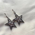 キラキラシルバースターのフープピアス❤︎