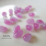 two tone pink ドロップ チェコビーズ 30個