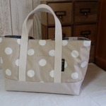 【ハンドメイド】ミニトートバッグ②お出かけバッグ☆トート　帆布