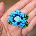 七宝焼・メルヘンブルーの紫陽花