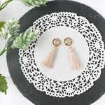 ❥ ...特集掲載 タータンチェックのタッセルイヤリング/ピアス〈01〉