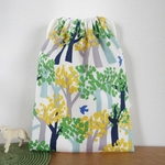 [再販・受注製作] コップ袋 (23×17) ☆ 小鳥の森