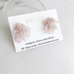 【new】blossom pink bijou × Rose quartz（small）＊ear  accessories