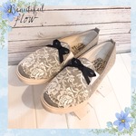 【19〜30cm】lace ribbonスリッポン♪