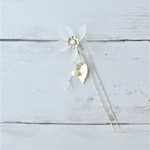 半透明なアクリルフラワーのかんざし
