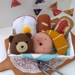 [名入れ][再販31]今日からわたしもパン屋さん！フェルトでおままごと