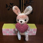 ❤︎ハート❤︎＊うさぎあみぐるみ＊イニシャル
