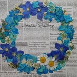 ★　青系リース　押花素材　★
