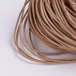 【２M】丸革紐＊レザーコード1.5mm　ﾅﾁｭﾗﾙﾌﾞﾗｳﾝ