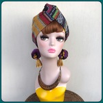 メキシカンドビー リバーシブル アシメントリー ヘアターバン カチューム ヘアバンド 民族