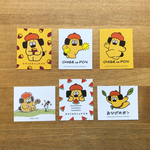 【おひげのポン】シール_6枚セット