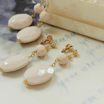 glossy oval　ノンホール・ピアス・イヤリング