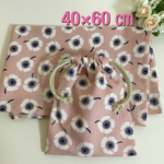 ♡40×60・北欧系アネモネ柄★大判ランチセット♡