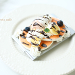 チョコレートパンケーキのコンパクトミラー（チョコマーブルアイス）