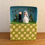 マッチ箱ジオラマ　「森の結婚式」１