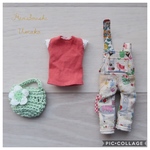 ＊ミディブライスアウトフィット＊４点セット＊オーバーオール＊ blythe outfit＊ブライス ＊16