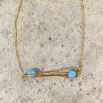 【２点のみ】【 chimie vintage-659 】USAヴィンテージターコイズモチーフのネックレス
