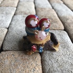 ガラスのミニオブジェ(マトリョーシカとミニウサギ)