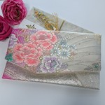 帯の結婚式ふくさ(袱紗)  ご祝儀袋入れ  ☆☆花束
