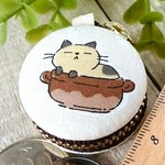 【再販】にゃカロン＊マカロンコインケース＊なべねこさん