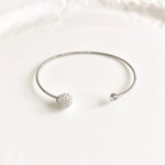 SWAROVSKI社製パヴェボールとビジューのバングル