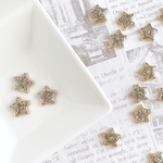 23pcs♡グリッター星形カボション